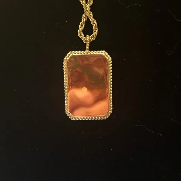 Gorjana Gold Intricate Dog Tag Pendant Necklace - Picture 3 of 6